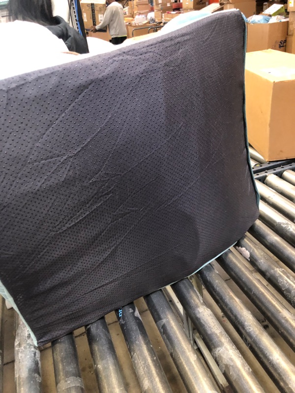 Photo 1 of 22 X 22 DOG BED GREY/BLUE