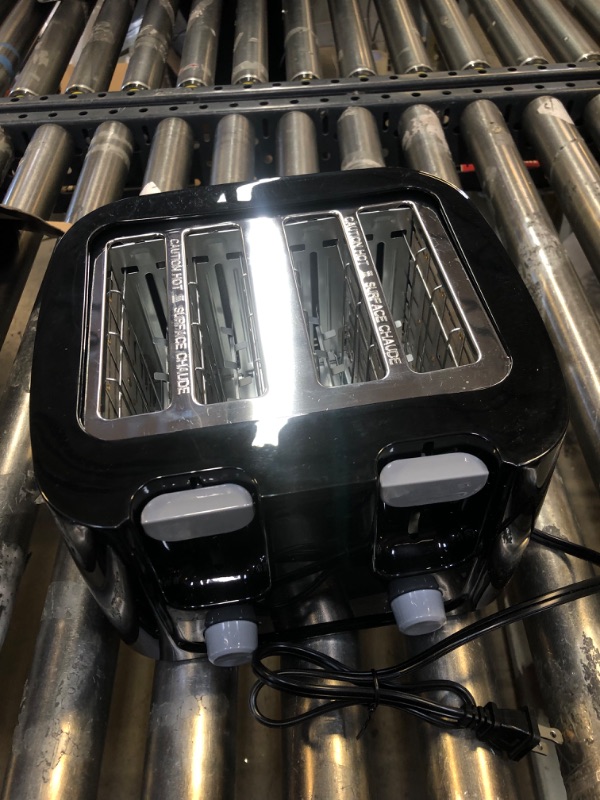 Photo 2 of 4-Slice Black Toaster with Cool-Touch Exterior