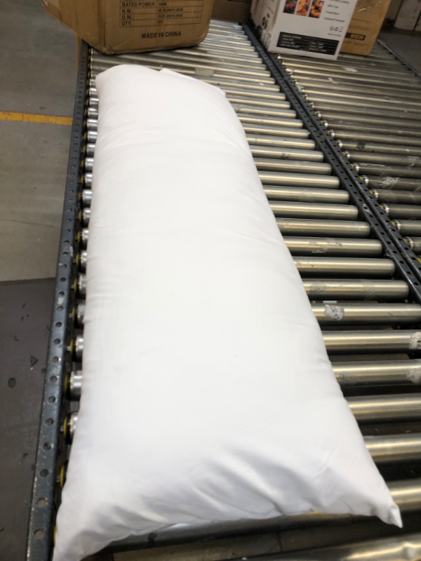 Photo 2 of  Bed Sleeping Side Sleeper Body Pillow Insert, Extra-Long 20” x 72”, White