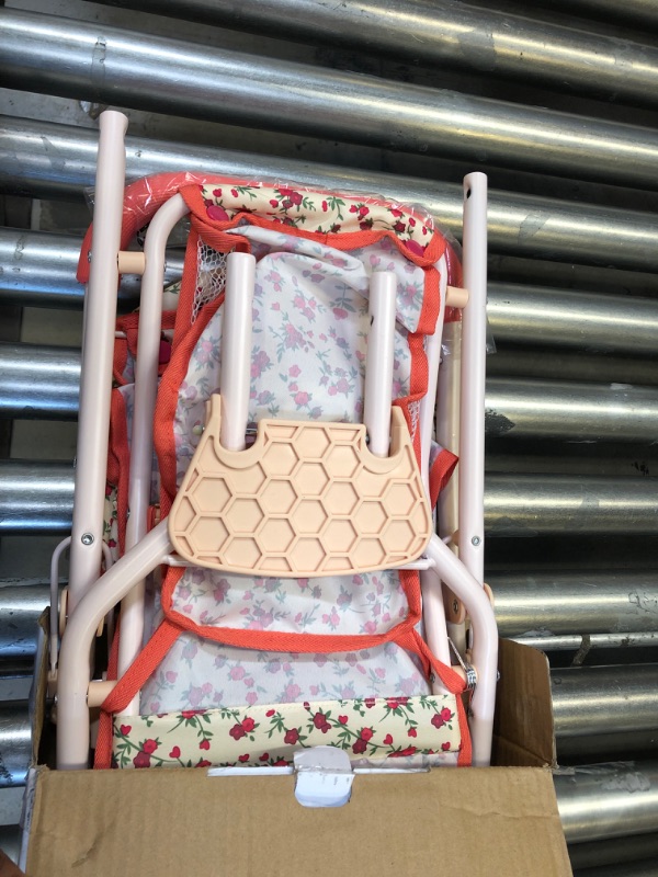Photo 1 of The New York Doll Collection First Dolls Stroller for Kids, - one piece – Red Color for18” inch Folds for Storage - Great Gift for Toddlers Red Quilted