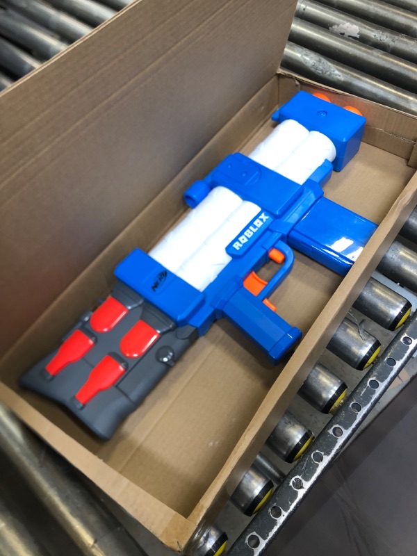 Photo 2 of NERF Roblox Arsenal: Pulse Laser Motorized Dart Blaster,  Code to Unlock in-Game Virtual Item Frustration Free Packaging
DART NOT INCLUDED - UNABLE TO TST