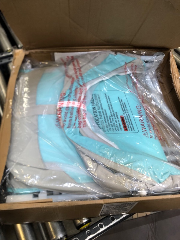 Photo 1 of Dream On Me Karley Bassinet in Blue/Grey