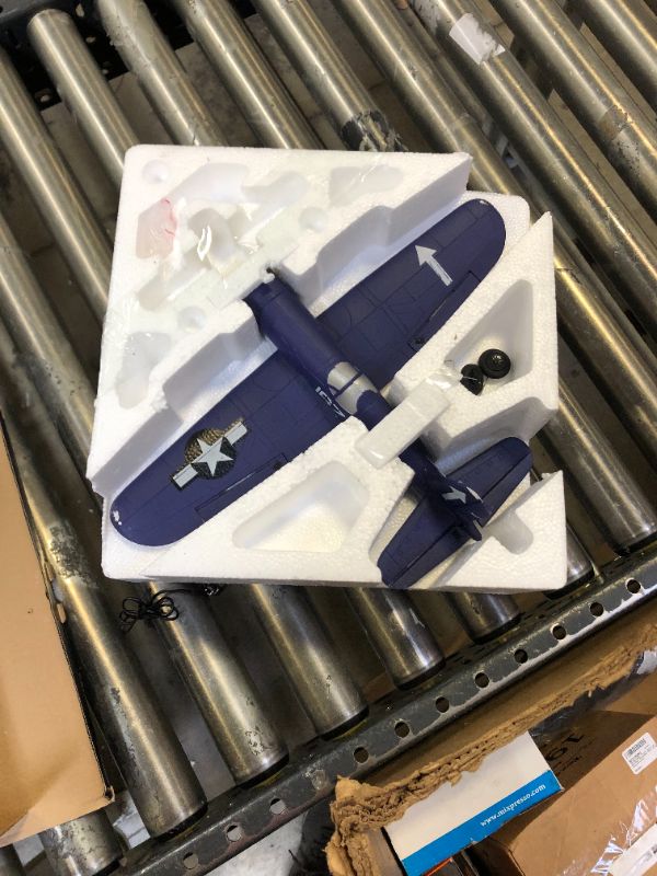 Photo 1 of CredevZone F4U RC Airplane 4CH Remote Controlled Warplane Ready to Fly Plane with Xpilot Stabilization System One-Key Aerobatic and One-Key U-Turn Function 2 Batteries for Beginners Trainer Gift
