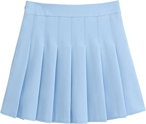 Photo 1 of chouyatou Women's Simple High Waist All Around Pleated A-Line Skirt
