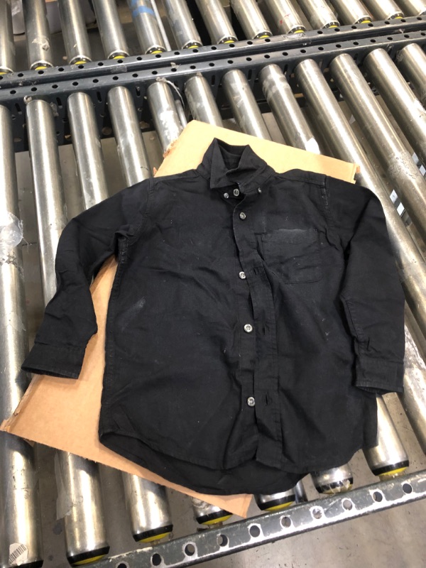 Photo 1 of CHILDRENS LONG SLEEVE BUTTON UP BLACK 5T