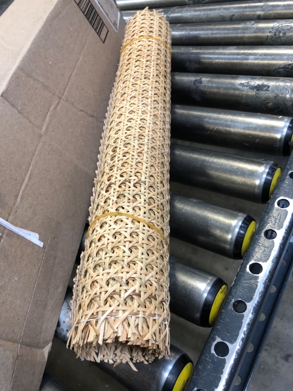 Photo 2 of 18" Width Cane Webbing 3.3Feet, Natural Rattan Webbing for Caning Projects, Woven Open Mesh Cane for Furniture, Chair, Cabinet, Ceiling
