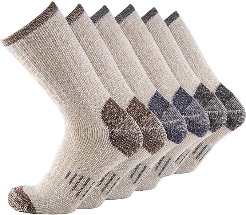 Photo 1 of Merino Wool Men Crew Socks Warm Socks -NEVSNEV Athletic Socks for Men, Suitable for Hiking,Trekking,Camping …
