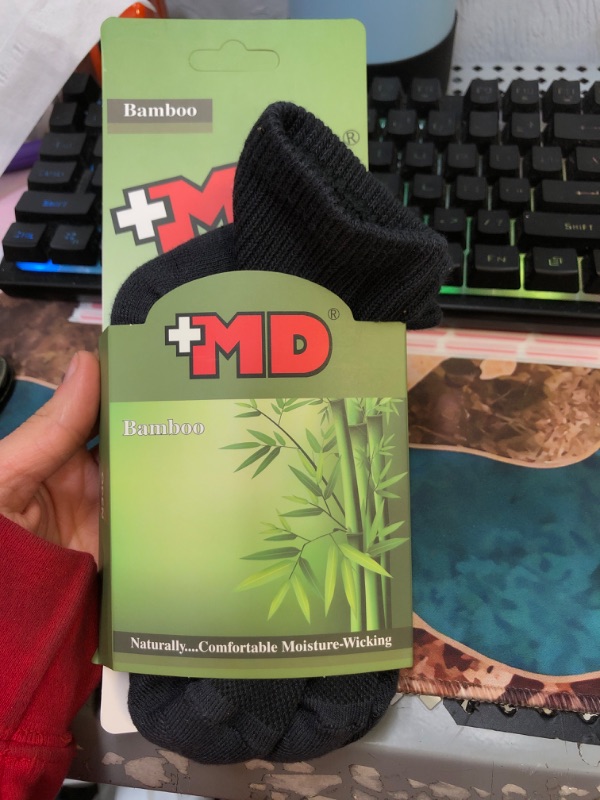 Photo 1 of 2 PAIRS MD BAMBOO SOCKS