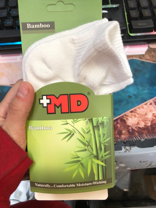 Photo 1 of 2 PAIRS MD BAMBOO SOCKS