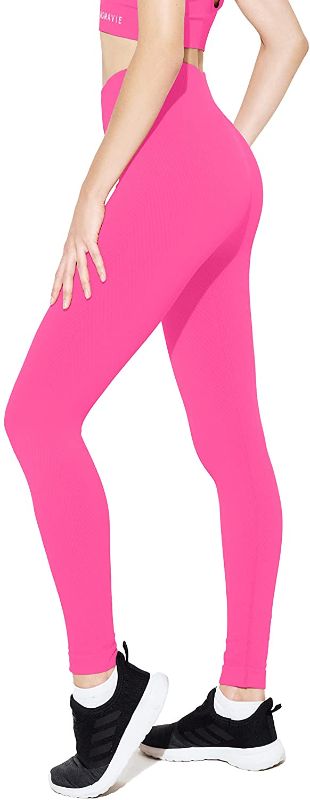 Photo 1 of FASMAVIE Women's Seamless Stretchy High Waist Leggings Tummy Control Non-See-Through Sports Pants Soft Polyamide Fabric
LARGE