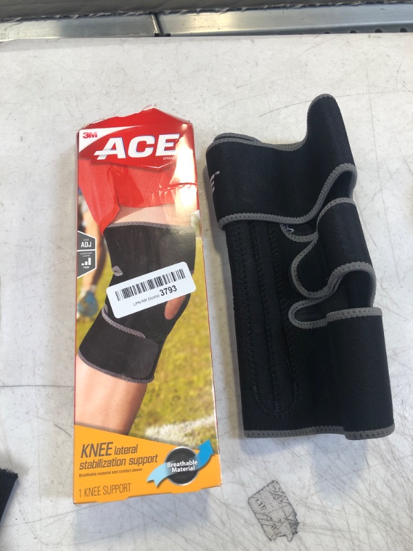 Photo 2 of ACE Adjustable Knee Brace with Side Stabilizers Provides Support & Compression to Arthritic and Painful Knee Joints Knee Brace with Dual Side Stabilizers