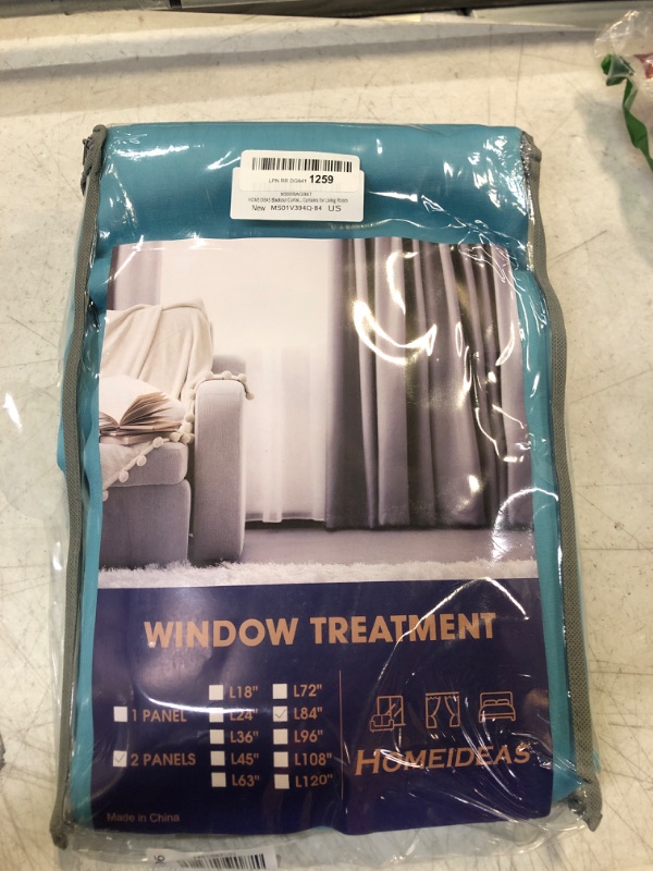 Photo 2 of HOMEIDEAS Teal Blue Blackout Curtains 52 X 84 Inch 2 Panels, Wave Line Textured Room Darkening Curtains for Bedroom, Thermal Insulated Grommet Window Curtains /Drapes for Living Room W52" X L84" Teal Blue