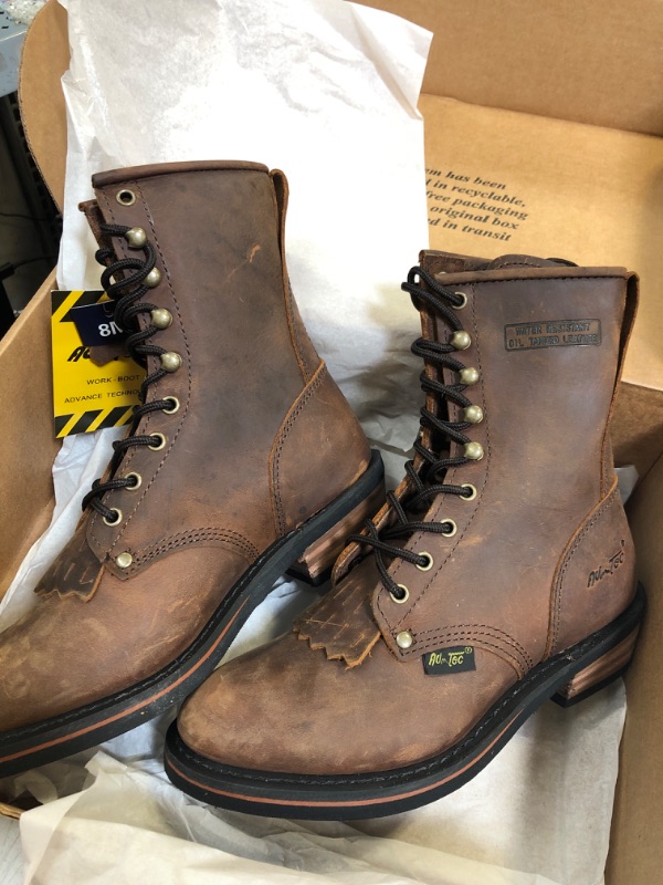 Photo 1 of AdTec Women's 8" Packer Brown Work Boot 8 Brown