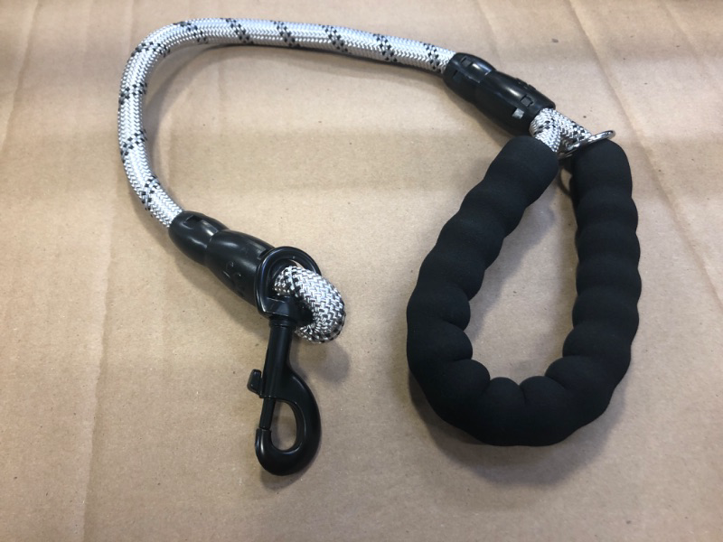 Photo 2 of BAAPET Dog Leash with Comfortable Padded Handle and Highly Reflective Threads for Small Medium and Large Dogs (Small 1/2'', Silver)

