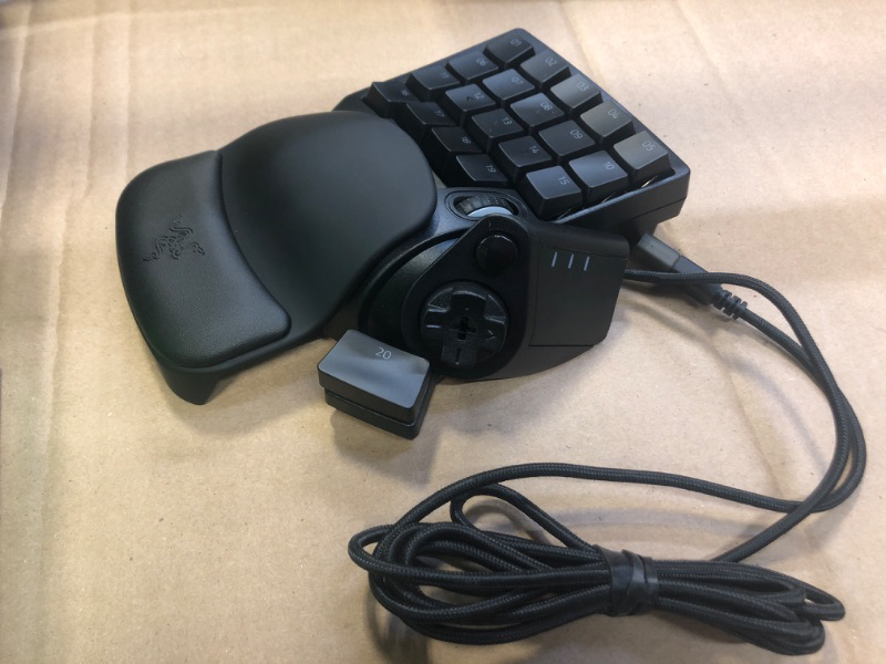 Photo 2 of Razer Tartarus Pro Gaming Keypad: Analog-Optical Key Switches - 32 Programmable Keys - Customizable Chroma RGB Lighting - Programmable Macros - Variable Key Press Pressure Sensitivity - Classic Black