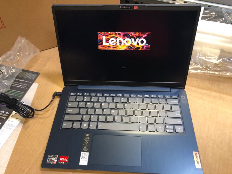 Photo 2 of Lenovo IdeaPad 3 Laptop, 14.0" FHD Display, AMD Ryzen 5 5500U, 8GB DDR4 RAM, 256GB SSD, AMD Radeon 7 Graphics, Webcam, WiFi, HDMI, SD Card Reader, Windows 11 Home, JAWFOAL HDMI Cable