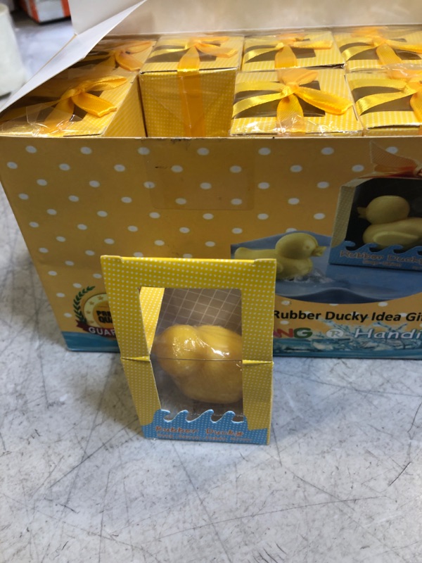 Photo 1 of 24 PC RUBBER DUCKY SOAP SET ( SCENT : BANANAS)  