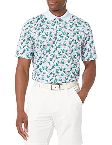 Photo 1 of Amazon Essentials Men's Regular-Fit Quick-Dry Golf Polo Shirt, Flamingo, Medium
