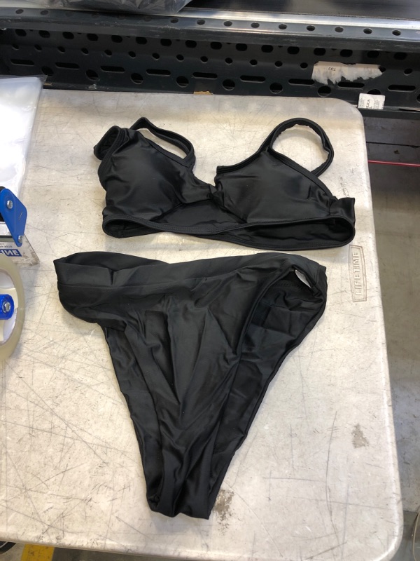 Photo 1 of 2 PC BLACK BIKINI SET ( SIZE: SM) 