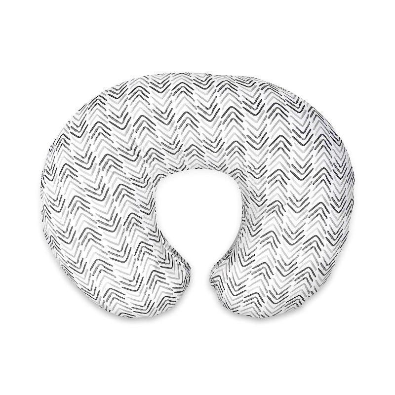 Photo 1 of Boppy Nursing Pillow and Positioner—Original | Gray Cable Stitches | Breastfeeding, Bottle Feeding, Baby Support | With Removable Cotton Blend Cover | Awake-Time Support
