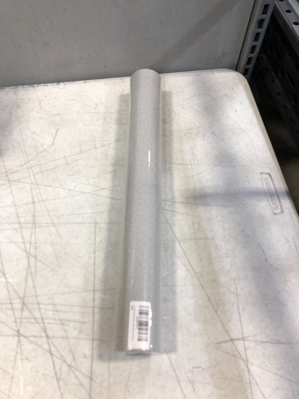 Photo 1 of 17.71in X 197in Vinyl Wallpaper, 3D Texture Touch + Vision, Super Thick PVC Light Grey Vinyl Wallpaper, Easy to Install and Detach, Suitable for Kitchen, Bedroom, Home, etc. 17.71in X 197in Light Gray