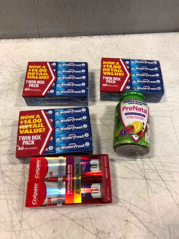 Photo 1 of 5Pcs bag of miscellaneous items (PRENATALS EXP MAY 2023) (GUM EXP JAN 2023)