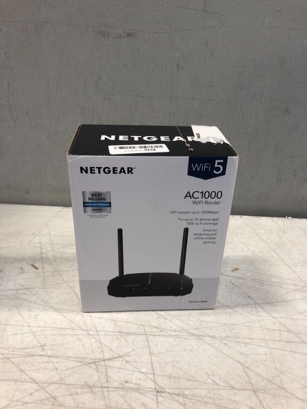 Photo 2 of NETGEAR AC1000 Dual Band Smart WiFi Router, Fast Ethernet (R6080)