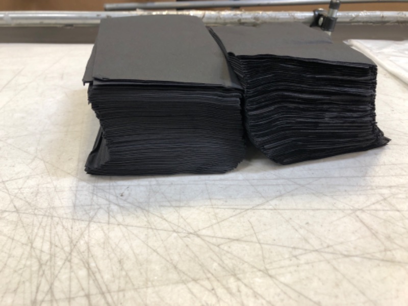 Photo 1 of 2 PACKS OF BLACK NAPKINS * UNKNOWN COUNT 