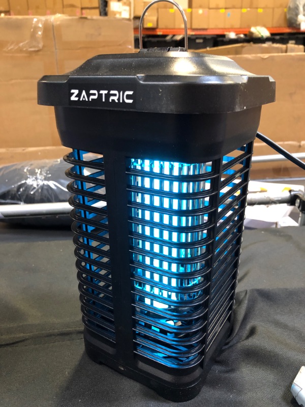 Photo 2 of ZAPTRIC Bug Zapper for Indoor and Outdoor, 4200V Electric Fly Swatter, Auto On/Off, Gnat Mosquito Zapper Fly Trap for Home, Kitchen, Backyard, Camping, Balcony