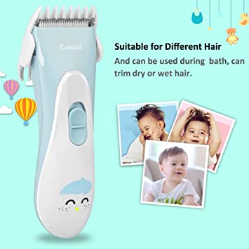 Photo 1 of Baby Hair Clippers, Ceramic Blade Electric Kids Hair Trimmer, Ultra-Quiet Cordless Rechargeable Waterproof Haircut Kit for Kids & Adult