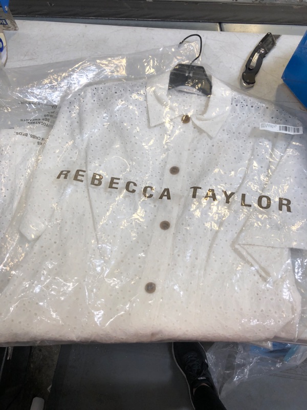 Photo 3 of Rebecca Taylor Lea Eyelet Shirtdress size 2 

