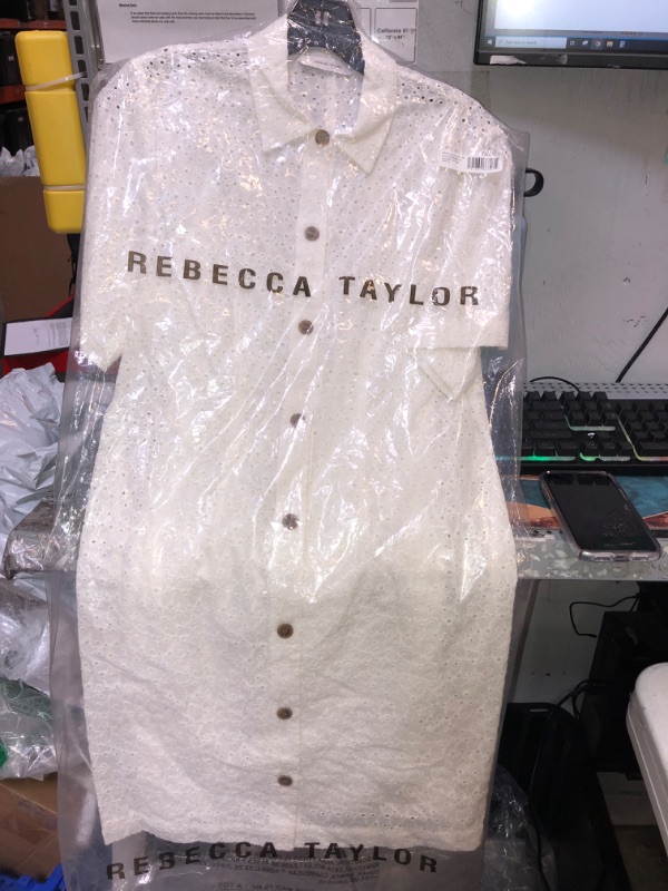 Photo 2 of Rebecca Taylor Lea Eyelet Shirtdress size 2 
