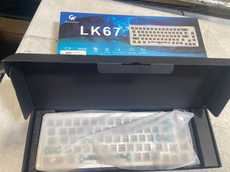 Photo 2 of GAMAKAY LK67 65% HOT SWAPPABLE TRIPLE MODE RGB MECHANICAL KEYBOARD KIT
