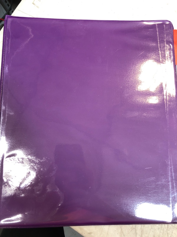 Photo 1 of 1 INCH PURPLE THREE RING BINDER