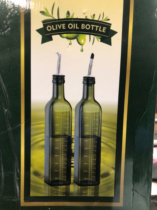 Photo 3 of 2 PCS OLIVE OIL BOTTLE 17 OZ/500ML