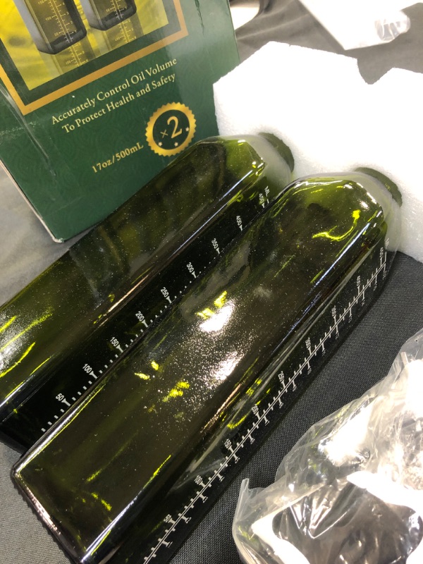 Photo 1 of 2 PCS OLIVE OIL BOTTLE 17 OZ/500ML