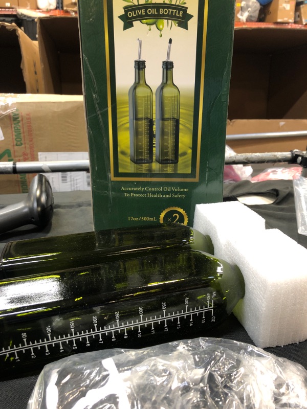 Photo 1 of 2 PCS OLIVE OIL BOTTLE 17 OZ/500ML