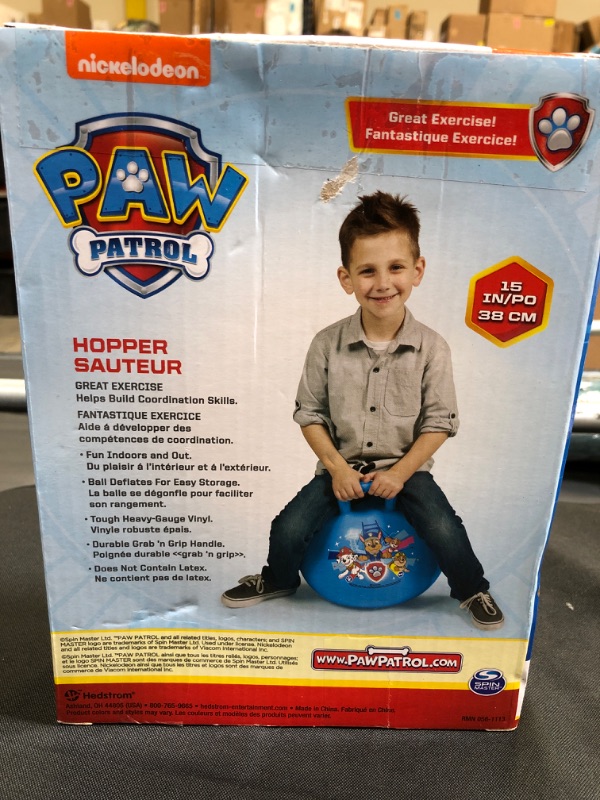 Photo 1 of Hedstrom Nickelodeon Paw Patrol Hopper, 15 Inch Paw Patrol - Blue