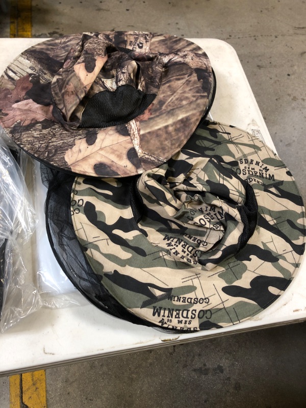 Photo 1 of 2 PACK CAMO SUN SHADE HAT WITH BUG NET