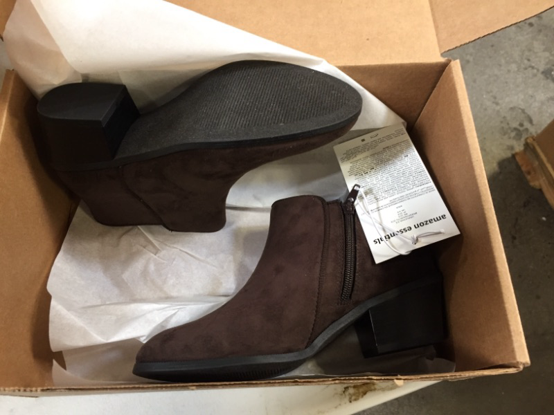 Photo 2 of Amazon Essentials Women's Ankle Boot SIZE 6.5 Dark Brown