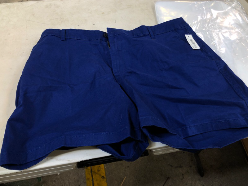 Photo 2 of Amazon Essentials Women's 5" Inseam Chino Short (Available in Straight and Curvy Fits) Classic Blue SIZE 16