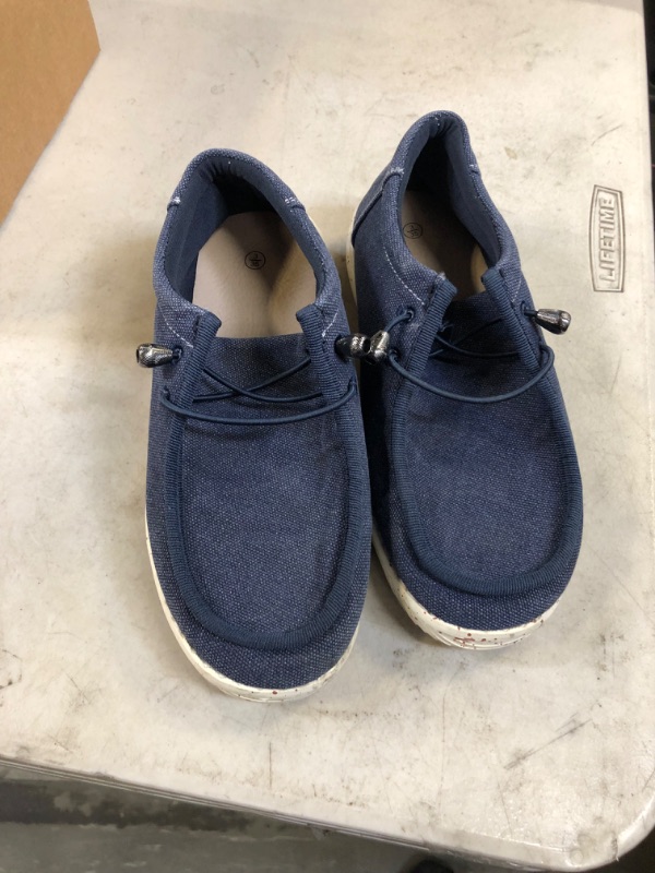 Photo 2 of blue kids wide shoes size 3