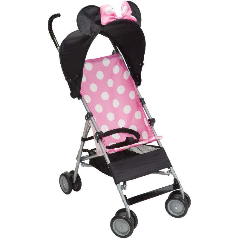 Photo 1 of Disney Umbrella Stroller with Basket, Pink Minnie