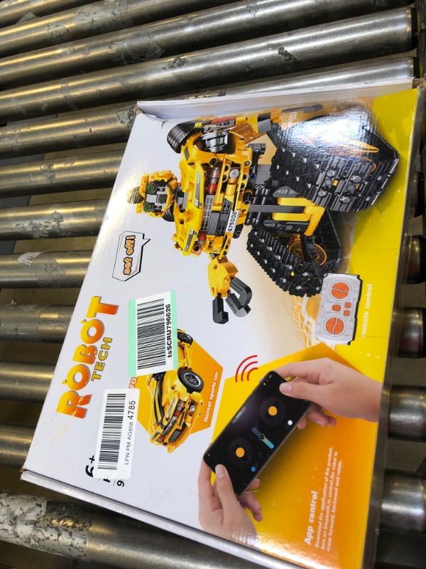 Photo 2 of 2-in-1 Build a Robot Kit,901 Pieces Remote & APP Controlled Robot & Car,Robotic Transformers Toys STEM Projects for Kids Ages 8 9 10 11 12+