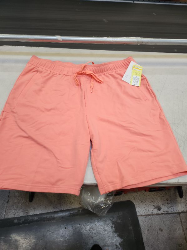 Photo 2 of All in Motion Men's Soft Gym Shorts - X-Large Pink
