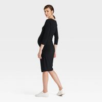 Photo 1 of 3/4 Sleeve T-Shirt Maternity Dress - Isabel Maternity by Ingrid & Isabel Black XL