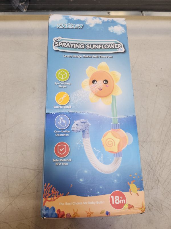 Photo 1 of 
KINDIARY Bath Toy, Honeybee Shower Toy for Baby Toddlers, Battery Operated Water Spray Squirt Shower Faucet and Bathtub Automatic Water Pump for Infants