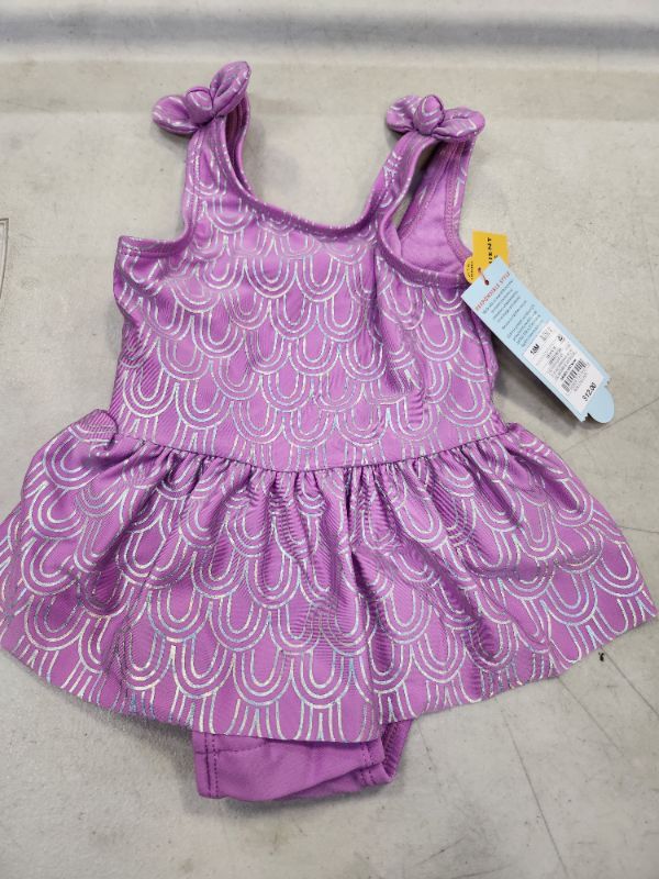 Photo 1 of Baby Girls' One Piece Swimsuit with Skirt - Cat & Jack Lavender 12M, Purple