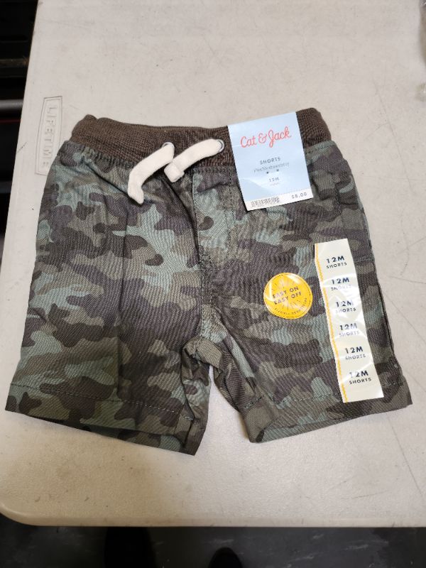 Photo 1 of Cat & Jack Boys Flexible Drawstring Shorts Camouflage Size 3