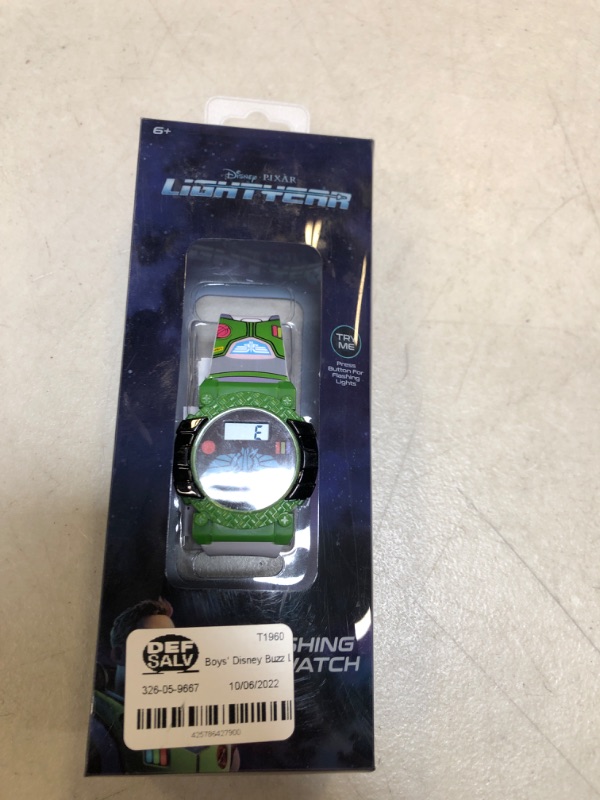 Photo 2 of Boys' Disney Buzz Lightyear Watch, Green